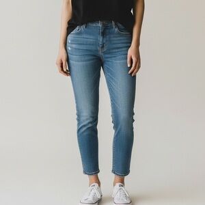 Abercrombie & Fitch Distressed Blue Skinny Jeans